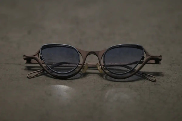 Rigards RIGARDS*UJOH patina textured-frame blue lenses RG0123UJOH